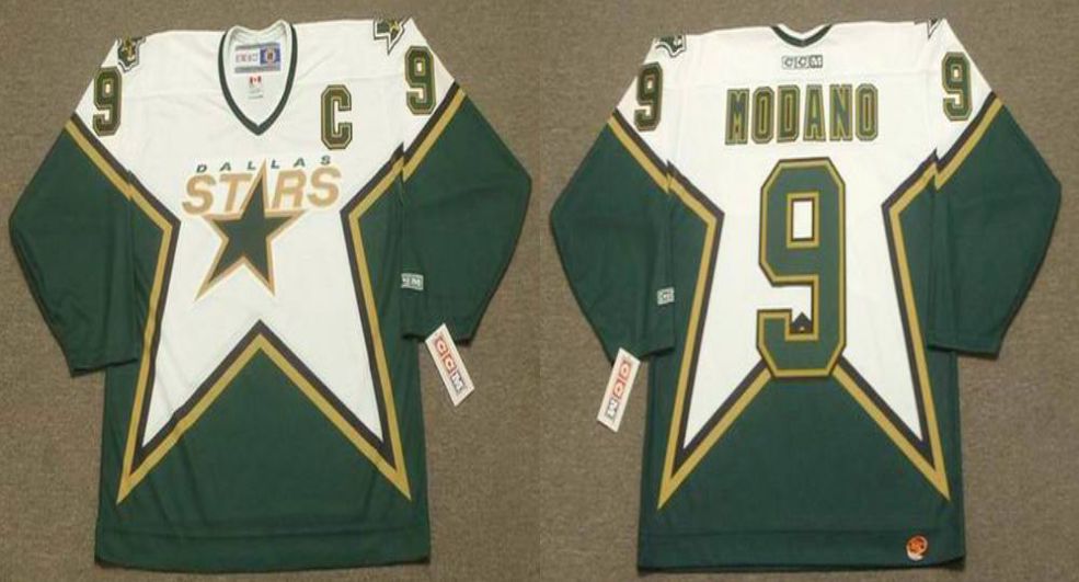 2019 Men Dallas Stars #9 Modano Green CCM NHL jerseys->dallas stars->NHL Jersey